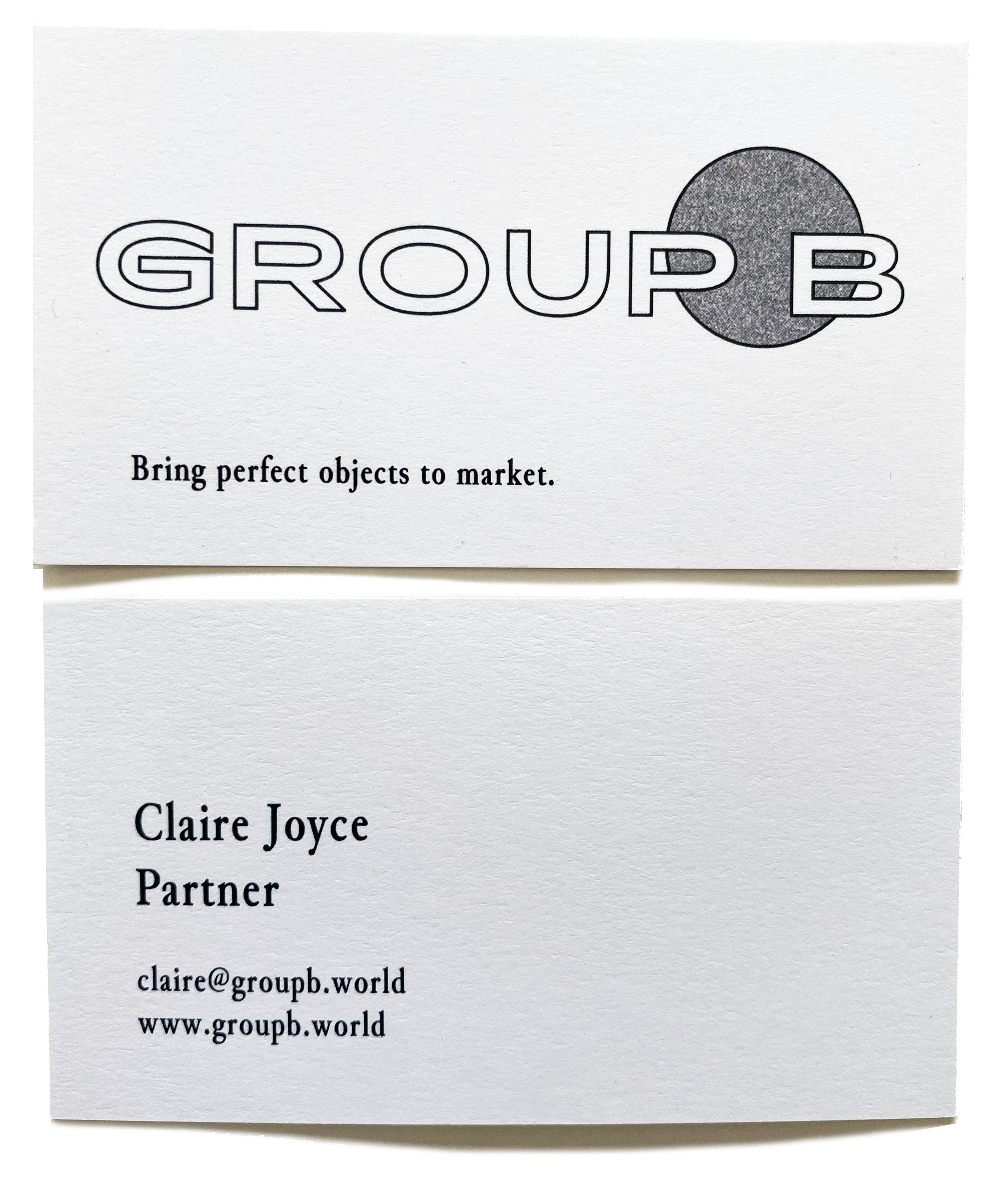 Group B business cards