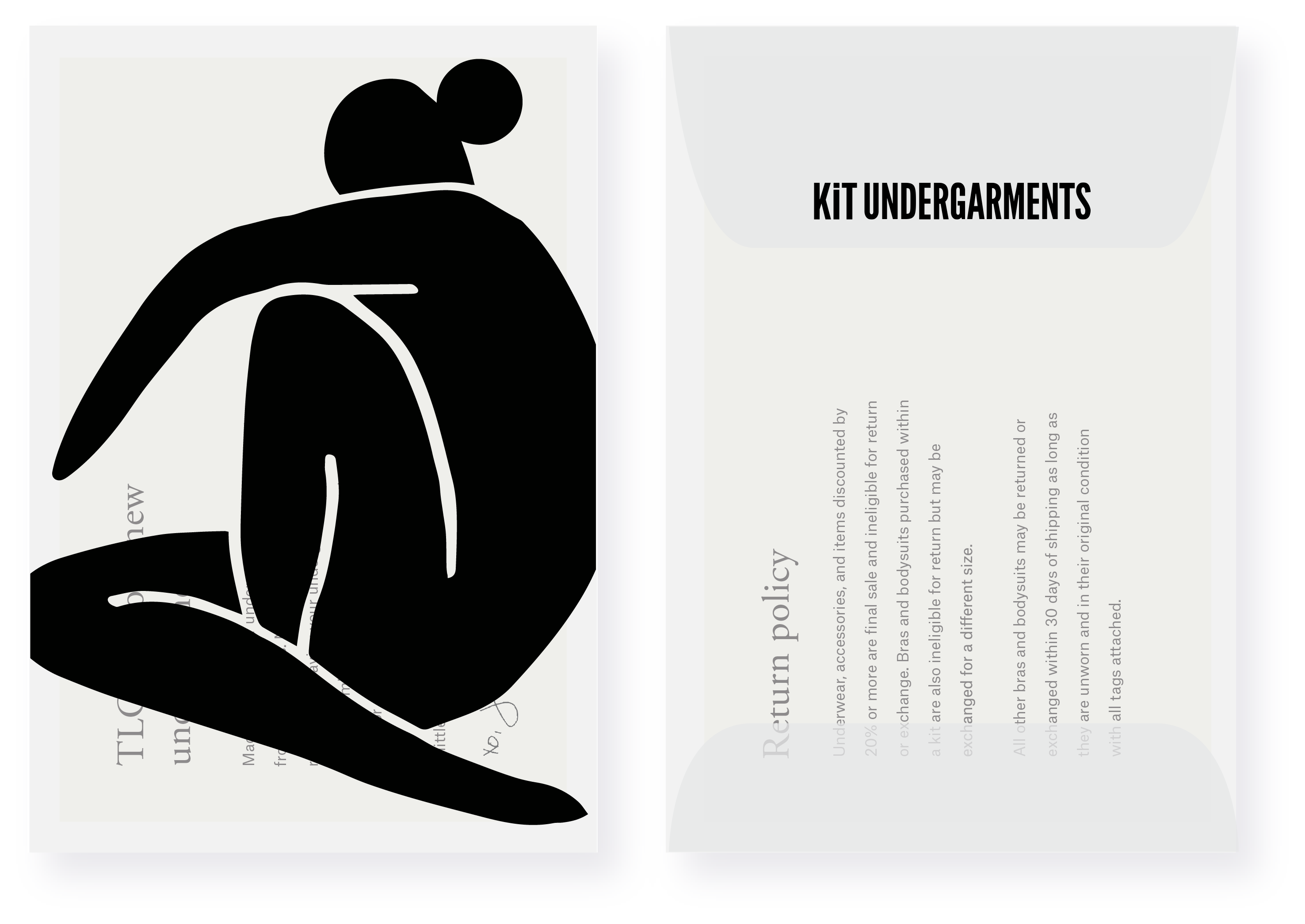 Kit Undergarments paper goods packaging